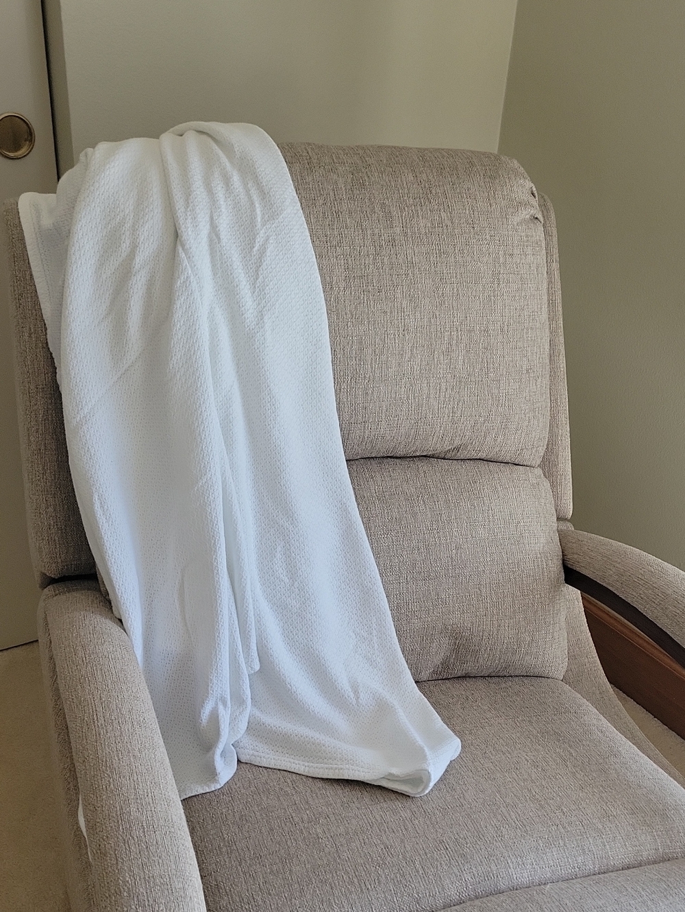 Bamboo Throw Blanket 100% Bamboo Fiber White Throw 50x60